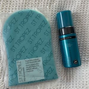 New/sealed St. Tropez self tan express 100ml 3.3 fl oz and applicator mit